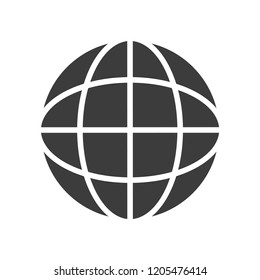 Earth vector icon in modern flat style isolated. Symbol earth is good for your web design.