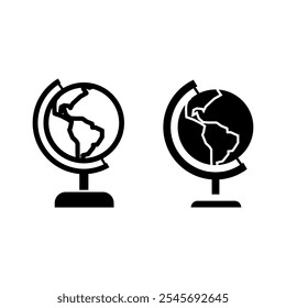 earth vector icon set eps 10