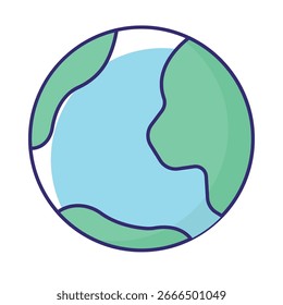 Icono de Vector terrestre que puede modificarse o editarse fácilmente
