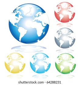 Earth, vector illustrated