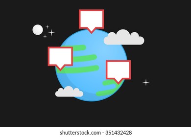Earth vector illustration