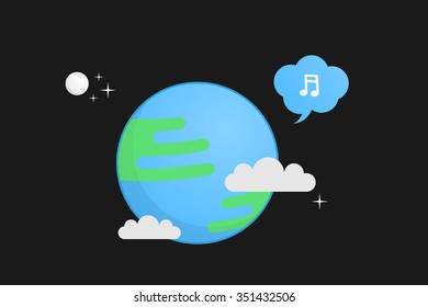 Earth vector illustration