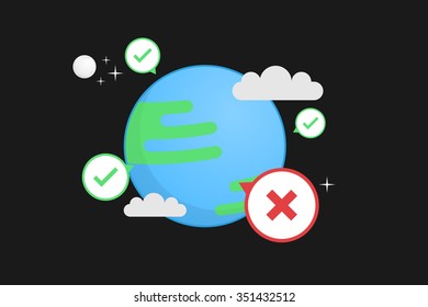 Earth vector illustration
