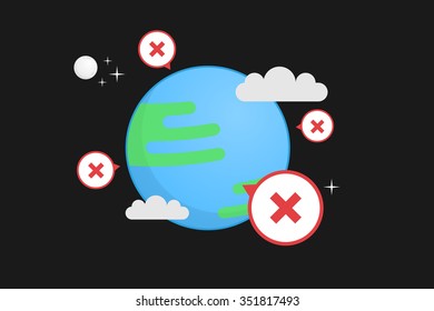 Earth vector illustration