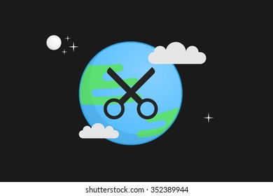 Earth vector illustration