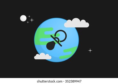 Earth vector illustration
