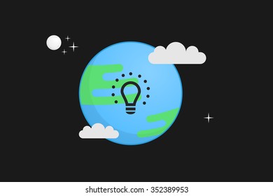 Earth vector illustration