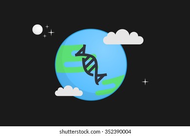Earth vector illustration