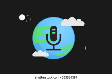 Earth vector illustration