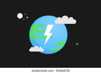 Earth vector illustration
