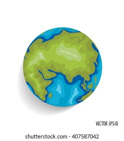 Earth. Vector illustration.