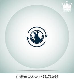 Earth  vector illustration.
