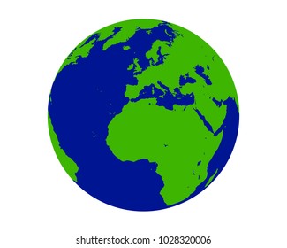 Earth vector illustration color