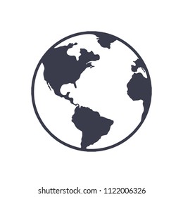 earth vector illustration icon