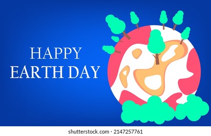 earth vector illustration international earth day commemoration