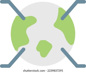 earth  Vector illustration on a transparent background. Premium quality symmbols. Line Color vector icons for concept and graphic design.