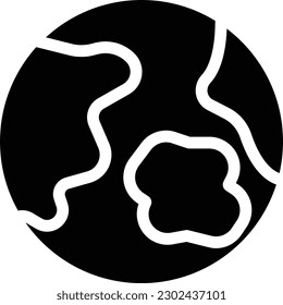 earth Vector illustration on a transparent background. Premium quality symmbols. Glyphs vector icons for concept and graphic design. 
