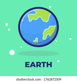 Earth Vector Illustration . This is a Earth vector Illustration . all of this object or assets is separated and ready to editable.