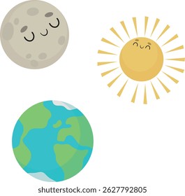 Earth Vector Illustration Use For School Poster 