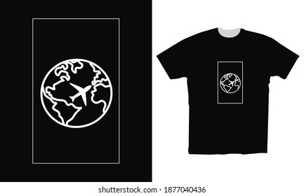 earth vector illustration used for clothing t-shirt design