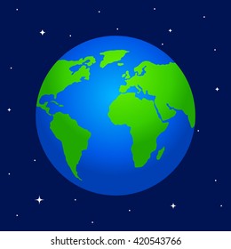 Earth vector illustration for web and mobile