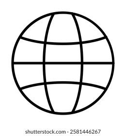 Earth Vector Line Icon Design