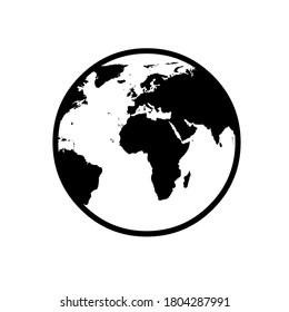 

earth vector on black and white background