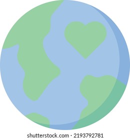 earth vector on white background. isolated Vector icon