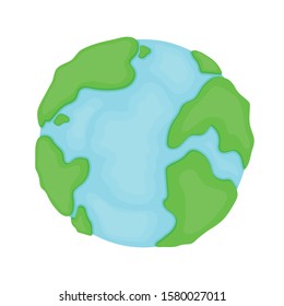 Earth vector. planet vector. symbol. logo design. Earth on white background.