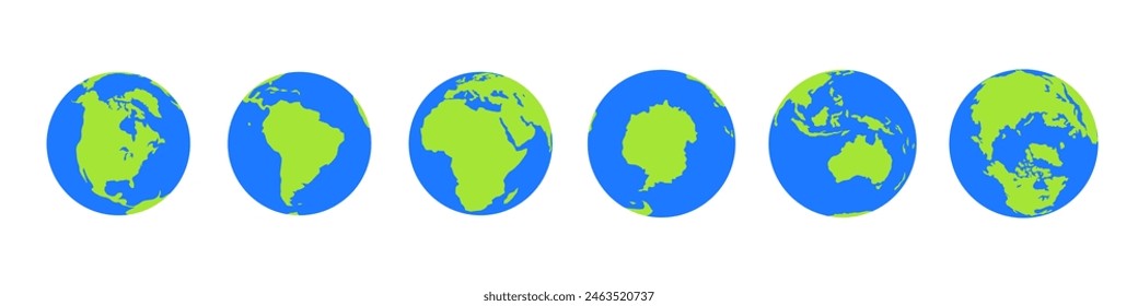 Vector de la Tierra. Vector Globe.