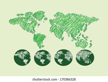the earth  vector symbol