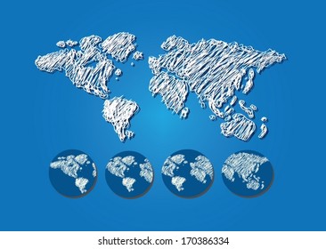 Earth Vector Symbol Stock Vector (Royalty Free) 170386334 | Shutterstock