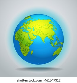 The Earth vector template