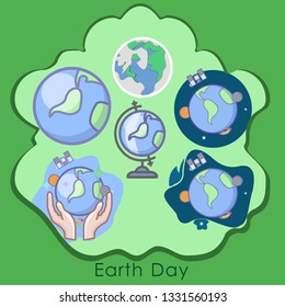 Earth Vector for template Earth Day.