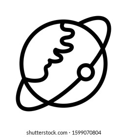 earth vector thin line icon 