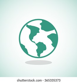 Earth web icon.