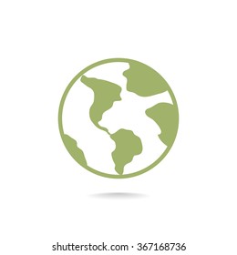 Earth web icon.