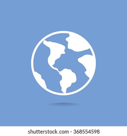 Earth web icon.