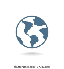 Earth web icon.