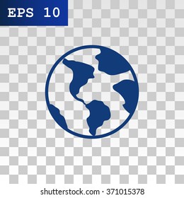 Earth web icon.