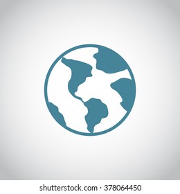 Earth web icon.
