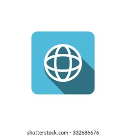Earth web icon. vector design