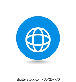Earth web icon. vector design