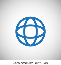 Earth web icon. vector design