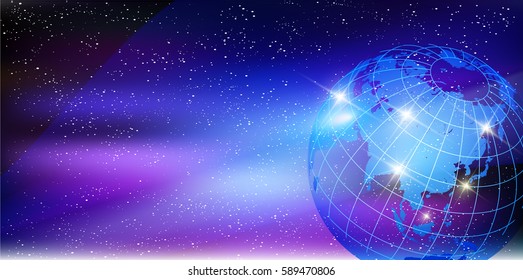 Earth World Cosmos Background