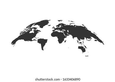 Earth world globe map icon. Vector illustration isolated.