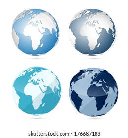 Earth World Globe Map Icons