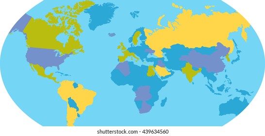 Earth world globe school icon on white. Education symbol. Geography Earth map. Vector illustration