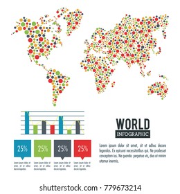 Earth world infographic