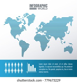 Earth world infographic